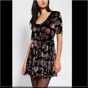 Pink velvet Kimchi Blue Holiday dress